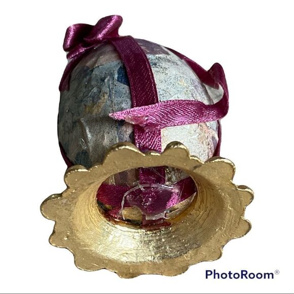 Decoupage Egg - Papier Maché Vintage - Picture 6 of 7